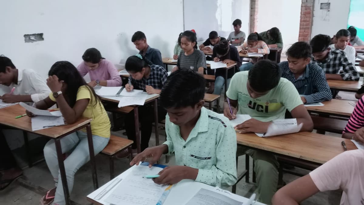 Students studying